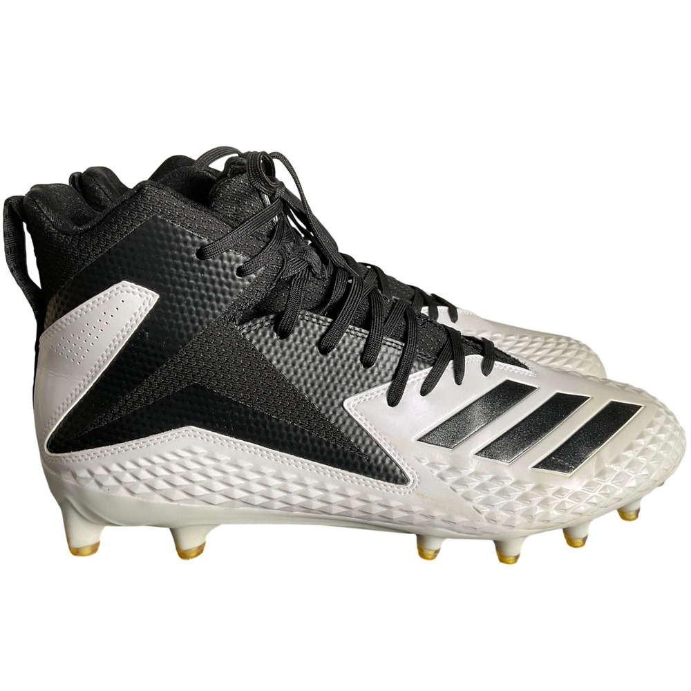 Adidas Freak X Carbon Mid Mens Football Cleats White Black DB0571 Size 10.5